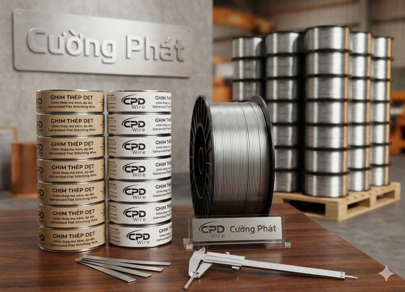 Galvanized flat stitching wire (3 types)