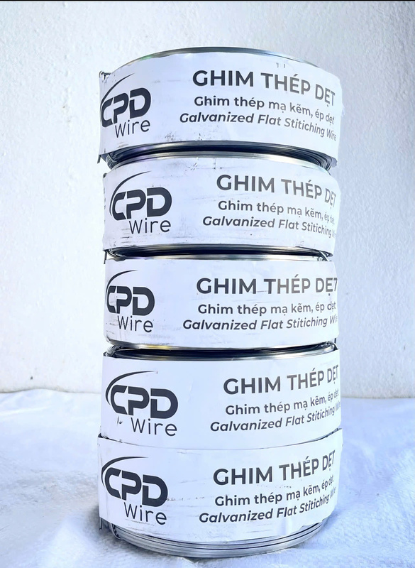 Galvanized flat stitching wire (0.75-1.8 mm)