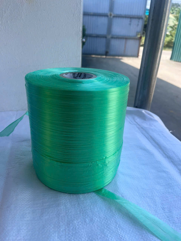 Green plastic tying tape