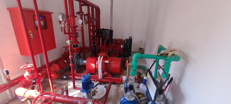 Fire pump for Tay Bac Market