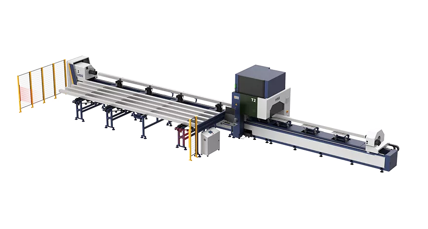 Three-chuck Tube Fiber Laser Cutting Machine