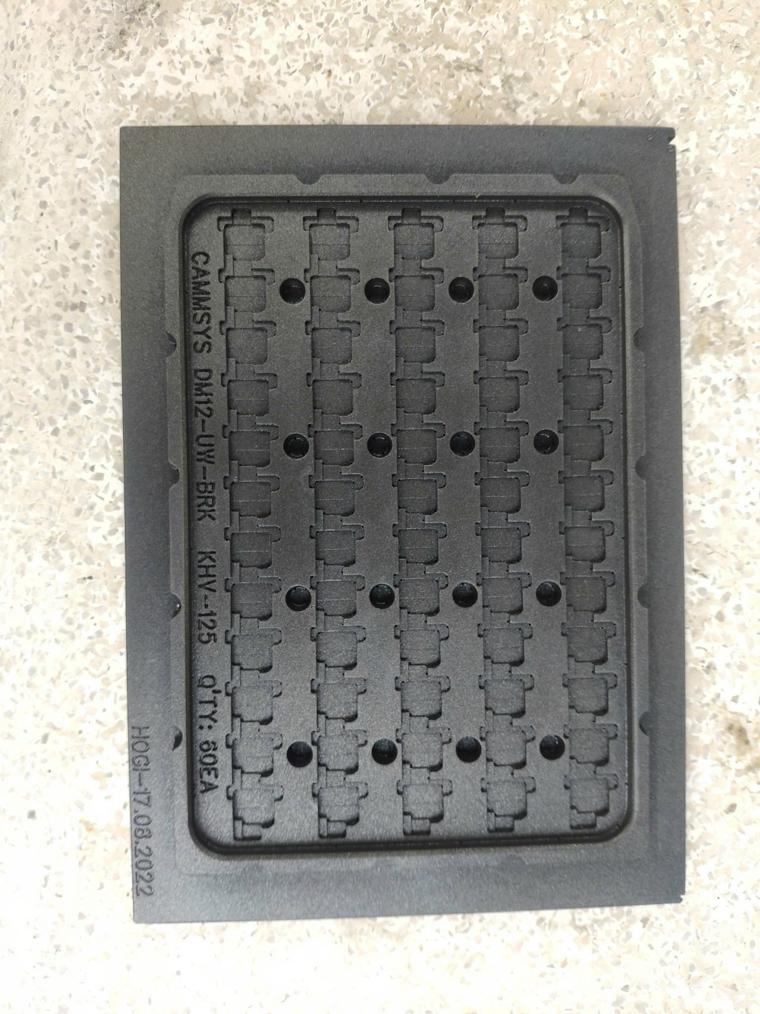 Vacuum formed plastic mold