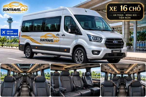 16-seater minibus rental service